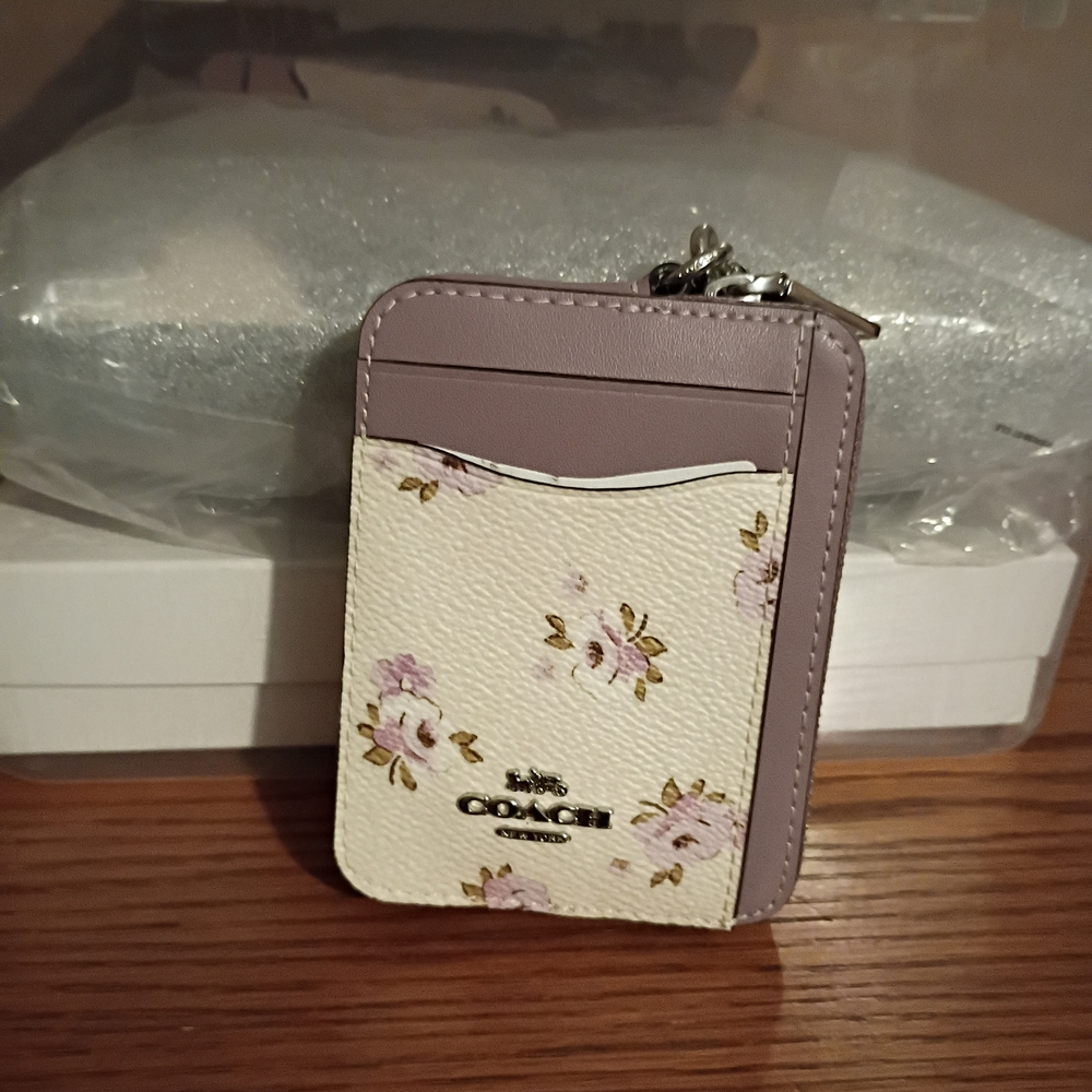 Coach Floral Card Holder - Picture 3 of 5